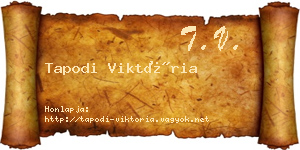 Tapodi Viktória névjegykártya