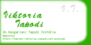 viktoria tapodi business card